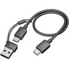 Ausinės HP Voyager Focus 2 USB-C + przejściówka USB-C/A Rinkinys (HP/POLY Voyager Focus 2)
