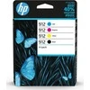 Hewlett Packard (HP) Rak HP 912 CMYK 6ZC74AE Sudėtinė pakuotė 6ZC74AE rašalas