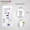LEXINGHAM UNIVERSALUS PERĖJIMO ADAPTERIS PASAULINIS -> JK