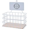 Hs Decoration Metalinė virtuvės lentyna 21x12,5x24 cm balta