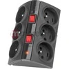 Maitinimo juosta Acar Smart anti-surge 6 lizdai 1,5 m juodi (W0153)