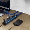 Hub usb rozdzielacz 7 portów rozgałęźnik usb 3.0