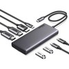 Hub USB-C Ugreen CM639, 2x HDMI, DP, 2x USB, 2x USB-C 3.2 10Gbps, PD, 4K 60Hz
