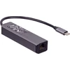 Akyga šakotuvas AK-AD-66 USB Type C skirtas 3x USB 3.0 su tinklo kortele 10/100/1000 15cm