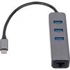 Akyga šakotuvas AK-AD-66 USB Type C skirtas 3x USB 3.0 su tinklo kortele 10/100/1000 15cm