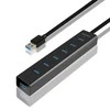 AXAGON HUE-SA7BP 7x USB3.0 ALU įkrovimo šakutė, įsk. AC Adapteris, Juodas