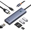 Hub 7w1 Baseus UltraJoy 7 prievadų (USB-C iki 1xHDMI4K@30Hz + 2xUSB 3.0 + 1xPD +RJ45 + SD/TF3.0)