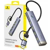 USB šakotuvas Baseus USB-A/USB-C UltraJoy serija 4xUSB-A 3.1 1xUSB-C 5V – pilkas (6932172655822)
