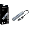 USB ŠAKOTUVAS „Conceptronic“ „Conceptronic HUBBIES21G“ koncentratorius USB 3.2 Gen 1 (3.1 Gen 1) A tipo 5000 Mbit/s Pilka