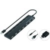 HUB USB Conceptronic CONCEPTRONIC USB-Hub 2.0 - > 7x2.0 extra m.įkroviklis sw