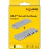 „HUB USB Delock 1x SD 1x USB-C PD 1x Micro SD + 2x USB-A 3.2 Gen1 (64078)“