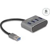 HUB USB Delock DeLOCK 63190 huby i koncentratory USB 3.2 Gen 1 (3.1 Gen 1) Type-A 5000 Mbit/s Juodas