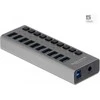 DLC DeLOCK 63670 sąsajos šakotuvas USB 3.2 Gen 1 (3.1 Gen 1) Type-B 5000 Mbit/ai Pilka