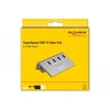 HUB USB Delock Delock USB 3.2 Gen 2 Hub – 4 USB Type A Ports – 10 Gbps – Metal Case – Gray