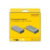 HUB USB Delock Hub USB 5 Gbps su 4 Portami + 1 Portem ładowania + 1 Portem USB-C PD 3.0 su przełącznikiem i podświetleniem