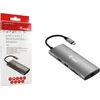 Equip 133490 knyginių kompiuterių dokas / jungčių replikatorius Vielinis USB 3.2 Gen 1 (3.1 Gen 1) Type-C Pilka