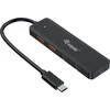 Equip USB šakotuvas USB šakotuvas 4 prievadų 3.2/C->2xUSB-C 2xUSB-A 10Gbps o.Netz.sw