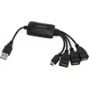 Esperanza EA158 Šakotuvas 4 jungtys USB2.0 - 3 x USB, 1 x microUSB.