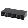 HUB USB Exsys EX-11234HMS-2 – 4 prievadų USB 3.2 Gen 1 šakotuvas, skirtas montuoti ant DIN bėgelio ir ant sienos su VIA VL817_Q7S lustu (15.06.3531)
