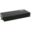 HUB USB Exsys EX-12270HMS – 10 prievadų metalinis USB 3.2 Gen 2x1 šakotuvas su apsauga nuo elektrostatinių išlydžių (ESD) 15 kV, skirtas monitoriams (15.06.3498)