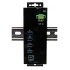 HUB USB Exsys EX-1505HMVS – metalinis USB 3.2 Gen 1 šakotuvas su 4 prievadais ir 3,0 A maitinimu kiekviename iš jų (15.06.3516)