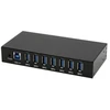 HUB USB Exsys USB 3.2 Gen 1 centrinės įrenginys su 7 prievadais, skirta montuoti ant DIN bėgelio (EX-11237HMS-2) (15.06.3495)
