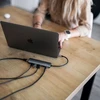 Fixed 6 prievadų USB-C adapteris prie nešiojamojo kompiuterio