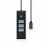 Orico PW3UR25-C3 USB šakotuvas 4 prievadų 3x USB-A 3.0 1x RJ45 2.5G Ethernet 1.8m - Juodas