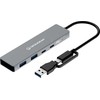 USB ŠAKOTUVAS „Graugear GRAUGEAR“ 10 Gbps USB ŠAKOTUVAS, 4x USB 3.2, 2x C tipo ir 2x A tipo