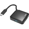 Hama USB HUB 0.15 m, Juodas, USB Type-C