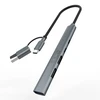 HUB USB Inca INCA Adapteris IUTP-06TX USB C/A USB 3.0/2.0 + Typ-C, 100W