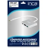 HUB USB Inca ITPC-04T huby i koncentratory USB Type-C 5000 Mbit/s sidabrinė, balta
