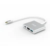 HUB USB Inca ITPC-04T huby i koncentratory USB Type-C 5000 Mbit/s sidabrinė, balta