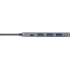 HUB USB InLine ® USB 3.2 Taip-C Multi Hub (4x USB-A 5Gb / s + USB Type- C (Data / PD 87W), OTG, aliuminio korpusas