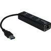 Inter tech HUB USB Argus Argus 1x RJ-45 + 3x USB-A 3.0 (88885439)
