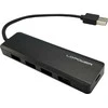 HUB USB LC-Power 4xUSBA 1XUSB- C Juoda mažmeninė prekyba