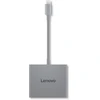 LENOVO USB-C 4 viename kelionių šakotuvas Gen2, juodas