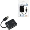 LogiLink HUB USB 2.0 4 prievadų „Smile“ – juodas UA0139