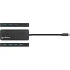 HUB USB Manhattan Manhattan 168410 huby i koncentratory USB Type-C 5000 Mbit/s Juodas