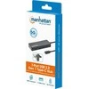 HUB USB Manhattan Manhattan 168410 huby i koncentratory USB Type-C 5000 Mbit/s Juodas
