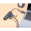 HUB USB Manhattan MANHATTAN 4-Port USB 3.0 Typ-C / Typ-A Kombi-Hub juodas