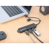 HUB USB Manhattan MANHATTAN 4-Port USB 3.0 Typ-C / Typ-A Kombi-Hub juodas