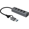 HUB USB MicroConnect USB 3.0 Hub 4-Port with USB-C