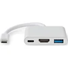 Nedis USB HUB CCGB64770WT01 doko stotelė Laidinis USB Type-C Baltas