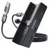 Orico USB-C 5Gbps | 15W | przykręcany | 3x USB-A | USB-C | juoda