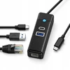 Orico PW3UR25-C3 3 prievadų USB šakotuvas 1x USB-A 3.0 1x USB-C 3.0 1x RJ45 2.5G Ethernet 1.8 m - Juodas