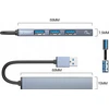 „Orico“ šakotuvas USB 5Gbps 1*USB-A 3.1, 3*USB-A 2.0, aliuminio