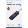 Orico Hub adapteris USB-C prie 2x USB 3.0 + USB-C, 5 Gbps, 0.15 m (juodas)