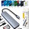 Platinet 7in1 USB-C šakotuvas (PMH9997B) (1xHDMI 4K; 1xUSB-C; 2xUSB 3.2; SD MicroSD)
