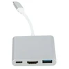 USB adapteris - Platinet multimedijos adapteris 3-in-1 46241 5 Gb/s 100 W 4K 30 Hz